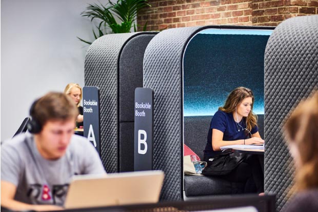 Newcastle University students studying